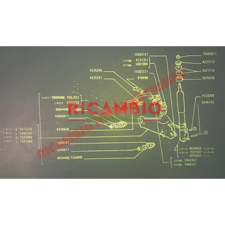 Rear Wishbone Kit - Fiat Strada,Ritmo 128 - Steering - Shaft & Suspension