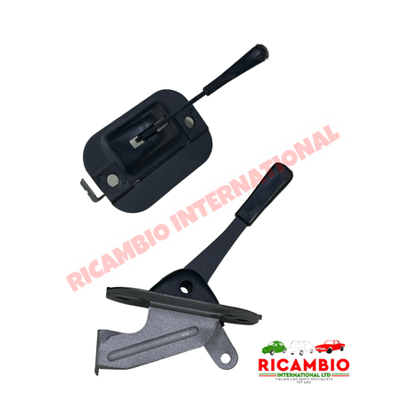 Reconditioned Original Choke Lever Assembly - Fiat 600 - Cables - Clips & Springs