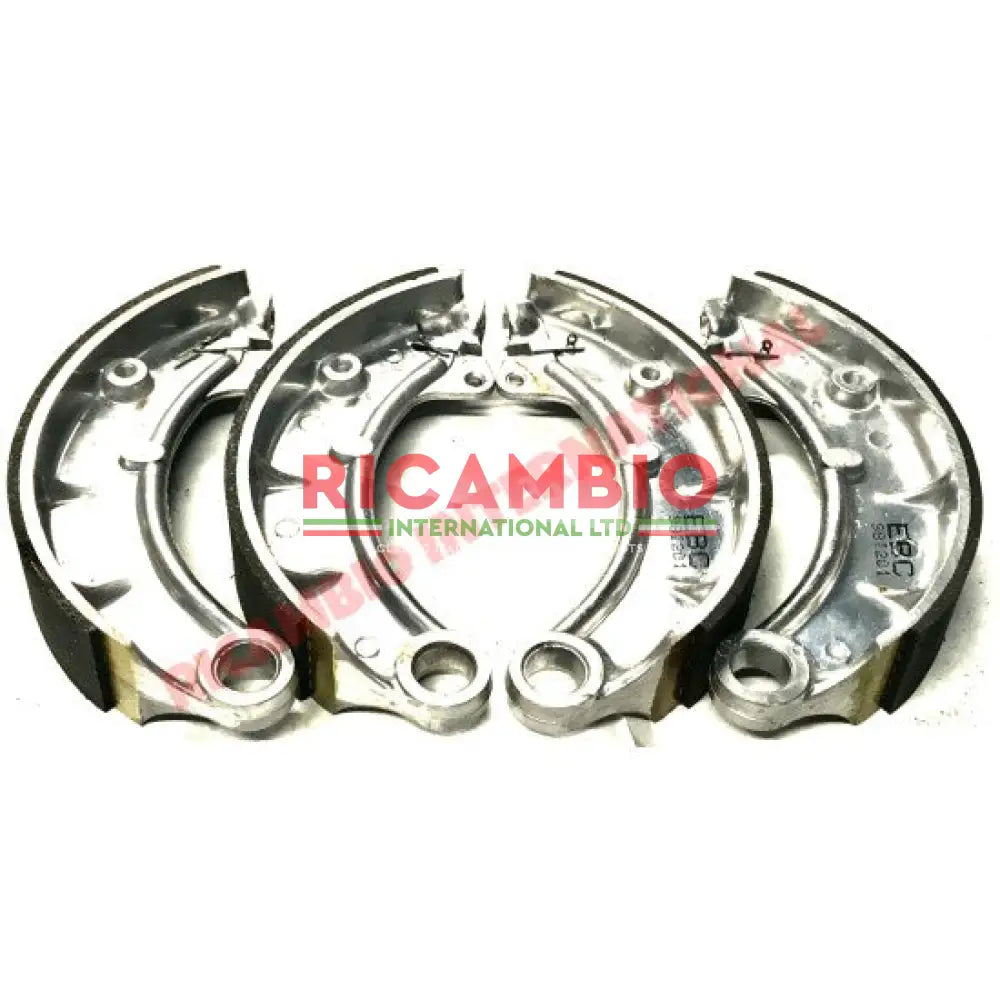 Reconditioned Set Aluminium Front Brake Shoes (4) - Fiat 600T/Multipla 850T 900T - Brake Parts and Components