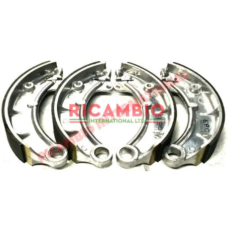 Reconditioned Set Aluminium Front Brake Shoes (4) - Fiat 600T/Multipla 850T 900T - Brake Parts and Components