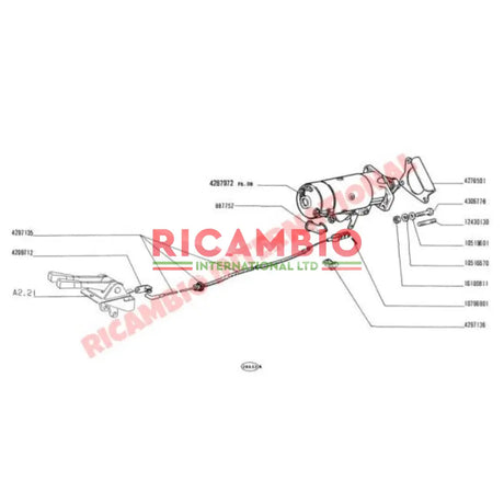 Reconditioned Starter Motor - Classic Fiat 500 126 - Reconditioned Parts