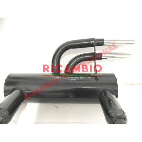Record Monza’ Sports Exhaust Chrome Twin Pipe - Classic Fiat 500 126 - Exhaust and Associated Parts