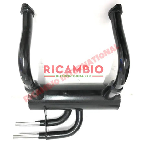 Record Monza’ Sports Exhaust Chrome Twin Pipe - Classic Fiat 500 - Exhaust and Associated Parts