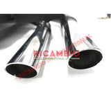 Record Monza’ Sports Exhaust Chrome Twin Pipe - Classic Fiat 500 - Exhaust and Associated Parts