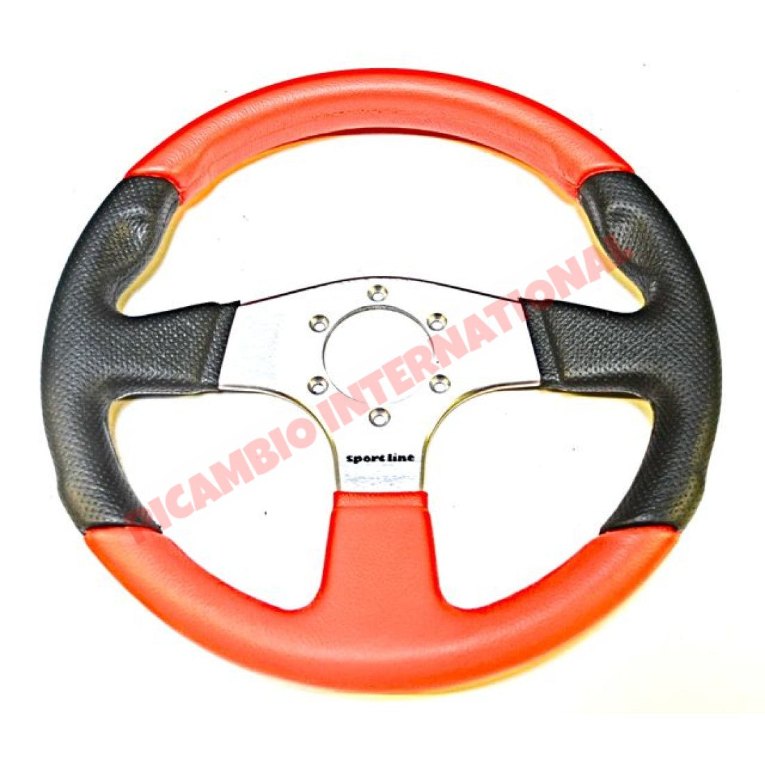 Red & Black Sports Steering Wheel - Classic Fiat 500 126 600 850 plus many more - Steering