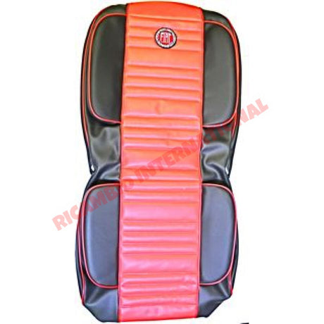 Red/Black Sports Seat Covers Set - Classic Fiat 500 - Seat Covers - Padding and Seat Spring