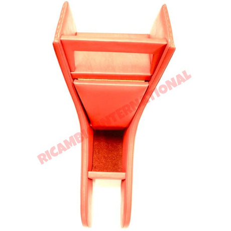 Red Centre Console - Classic Fiat 500 126 - Interior Trim