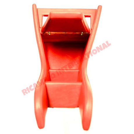 Red Centre Console - Classic Fiat 500 126 - Interior Trim