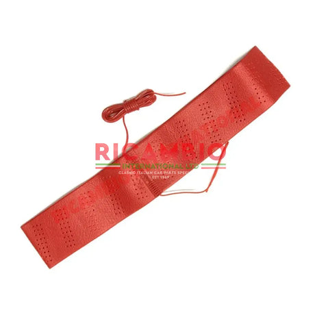Red Cushioned Steering Wheel Cover - Classic Fiat 500 126,600,850,900 plus many others - Steering