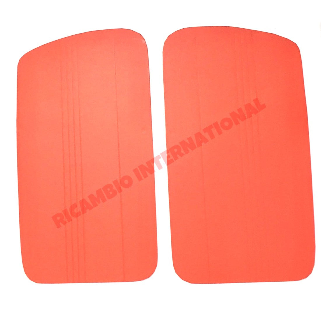 Red Inner Door Panel Kit - Classic Fiat 500 D - Classic Fiat 500 Parts & Spares