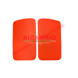Red Inner Door Panel Kit - Classic Fiat 500N - Classic Fiat 500 Parts & Spares