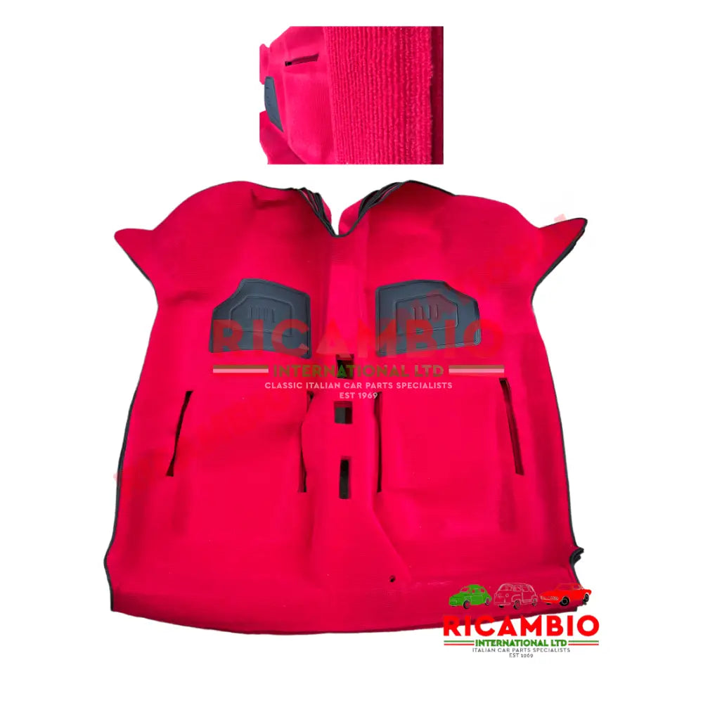 Red ’Loop Pile’ Original Style Carpet - Classic Fiat 500 126 - Carpet