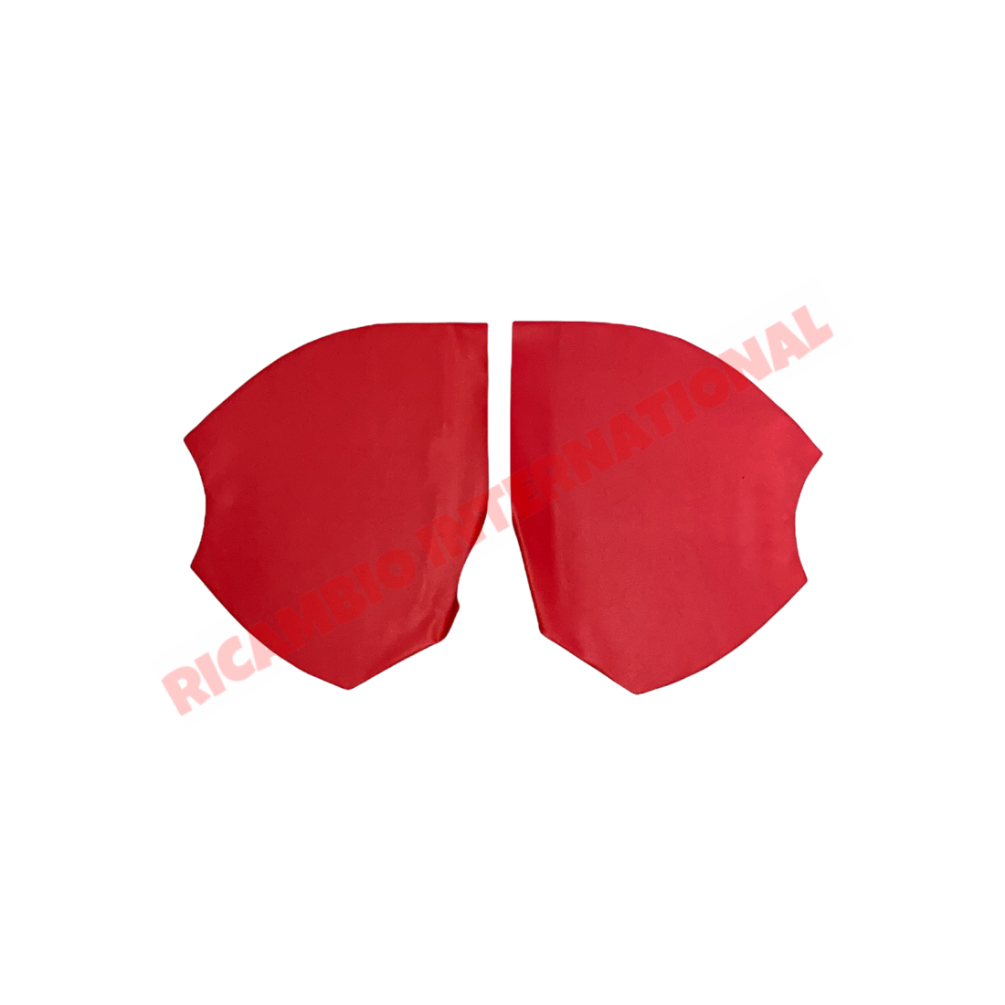 Red Rear Inner Arch Covers - Classic Fiat 500 N/D/F Series1 - Fiat 500 D