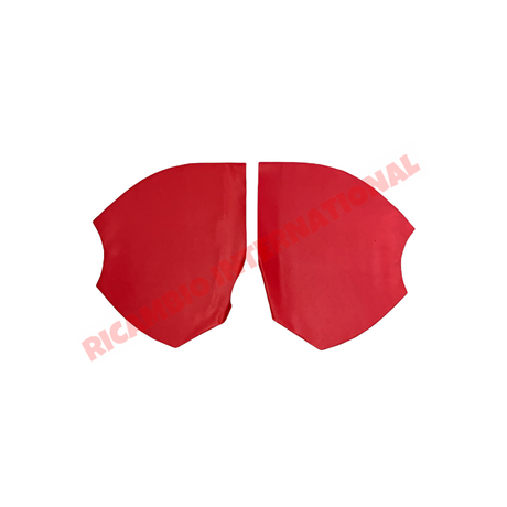 Red Rear Inner Arch Covers - Classic Fiat 500 N/D/F Series1 - Fiat 500 D
