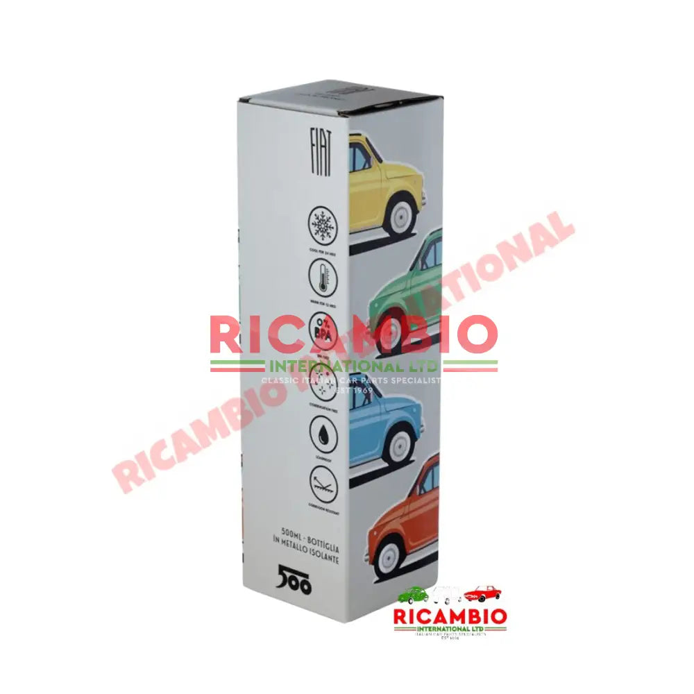 RETRO HOLD & COLD DRINKS BOTTLE (500ml) FIAT 500 - Toys - Gifts & Novelty Items