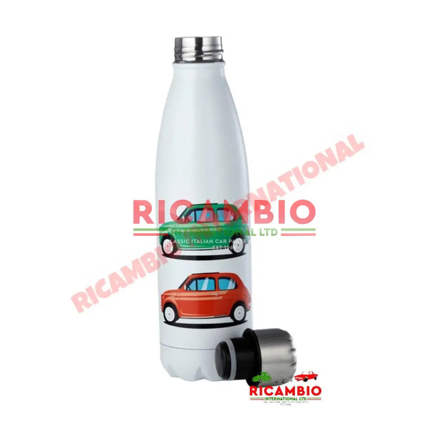 RETRO HOLD & COLD DRINKS BOTTLE (500ml) FIAT 500 - Toys - Gifts & Novelty Items