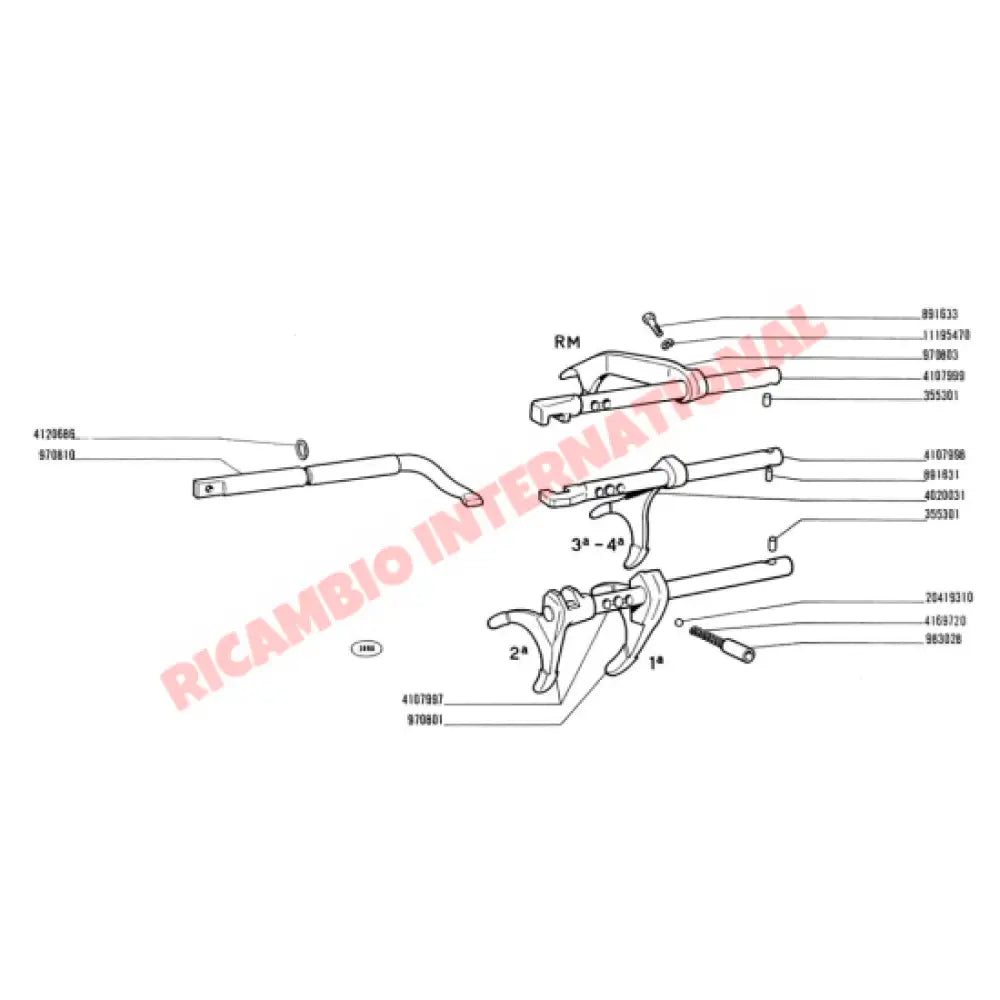 fiat 500 reverse gear Reverse Gear Shaft - Classic Fiat 500 126