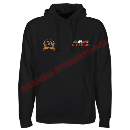 Ricambio Black Hoodie 50th Year Anniversary Edition - Ricambio Merchandise