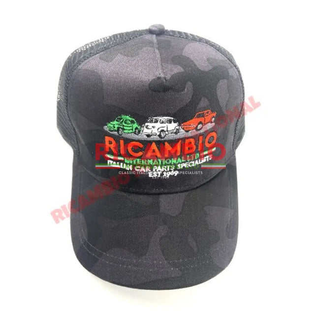 Ricambio Retro Style Dark Camo Cap - Classic Fiat 500 Parts & Spares