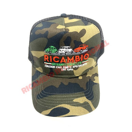 Ricambio Retro Style Green Camo Cap - Ricambio Merchandise