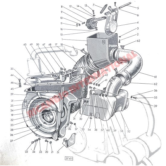Right Angle Engine Air Hose - Classic Fiat 500 - Heating and Cooling