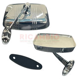 Right Hand Chrome Mirror (Bolt-On) - Autobianchi Bianchina - Mirrors