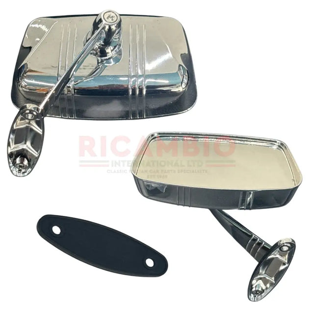 Right Hand Chrome Mirror (Bolt-On) - Autobianchi Bianchina - Mirrors