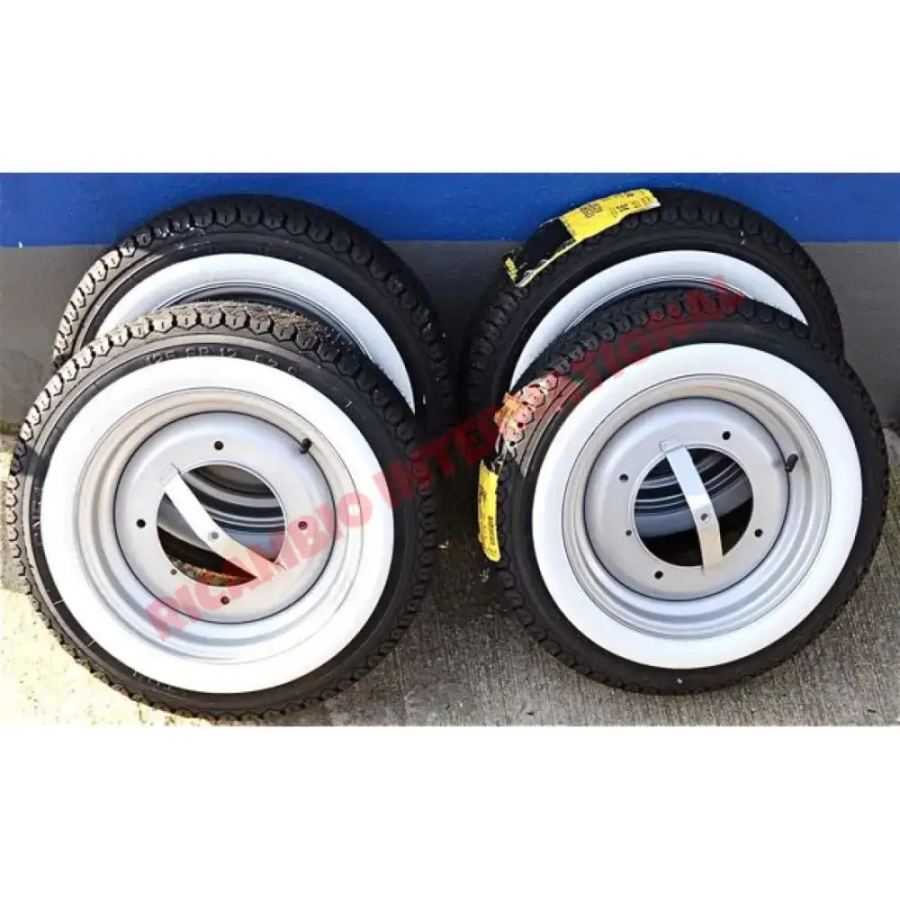 ONE Road Wheel Tyre Inner Tube & White Wall Trim - Classic Fiat 500 - Classic Fiat 500 Parts & Spares