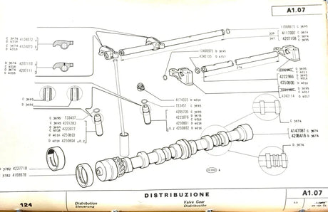 Rocker Shaft Support - Fiat 124