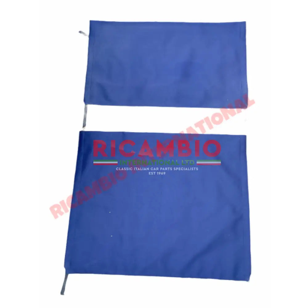 Royal Blue MOHAIR Black Twin Sunroof Kit - Classic Fiat Panda - Sunroof & Associated Parts