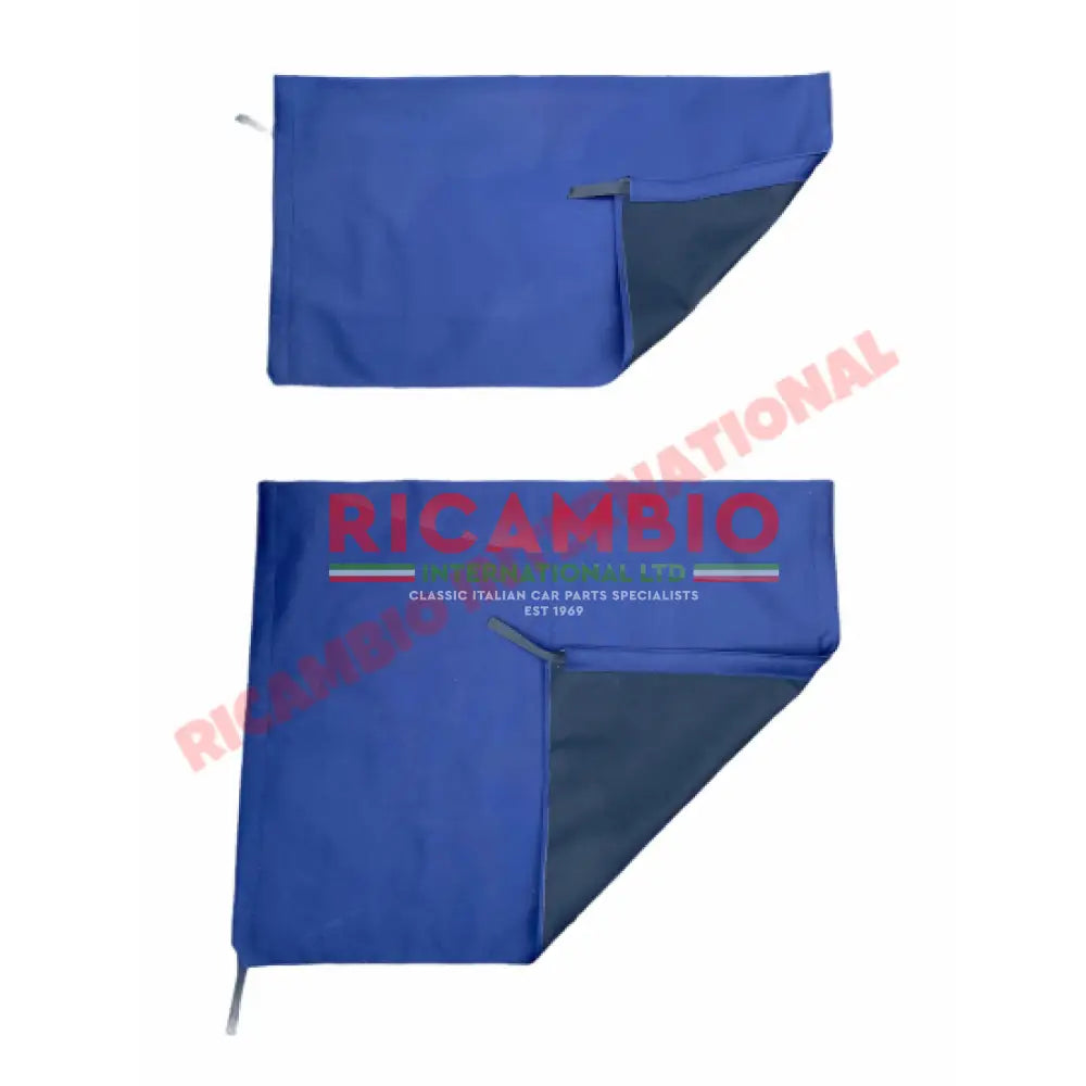 Royal Blue MOHAIR Black Twin Sunroof Kit - Classic Fiat Panda - Sunroof & Associated Parts