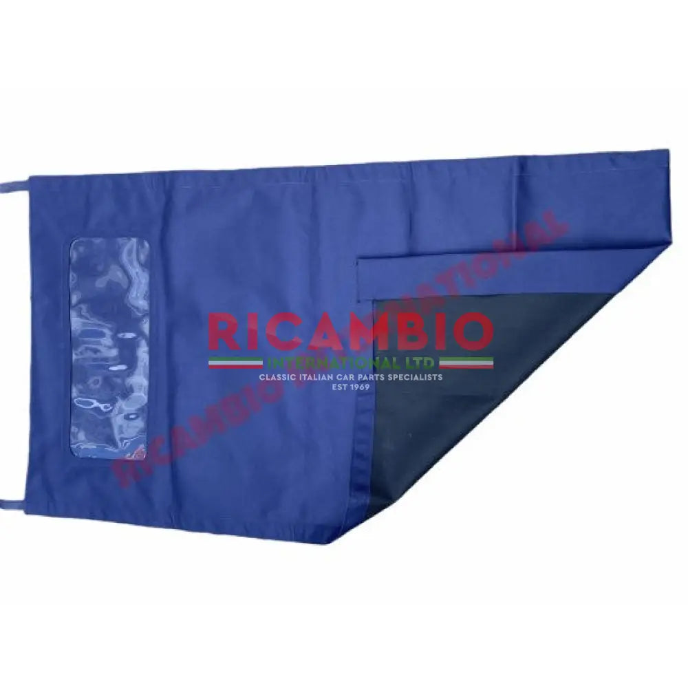 ROYAL BLUE MOHAIR LONG Sunroof Cover - Classic Fiat 500 - Classic Fiat 500 Parts & Spares