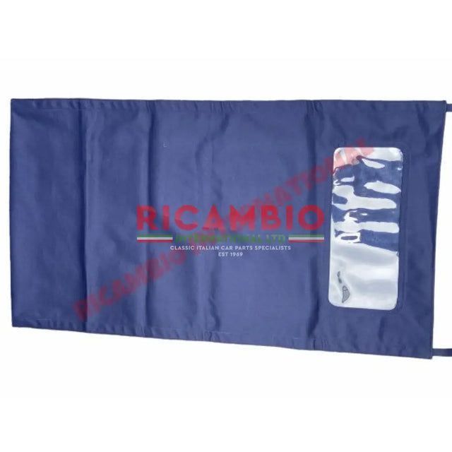 ROYAL BLUE MOHAIR LONG Sunroof Cover - Classic Fiat 500 - Classic Fiat 500 Parts & Spares