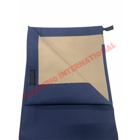 ROYAL BLUE MOHAIR SHORT Sunroof Cover - Classic Fiat 500 126 - Sunroof