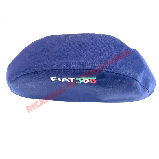 Royal Blue Mohair Spare Wheel Cover- Classic Fiat 500 - Classic Fiat 500 Parts & Spares