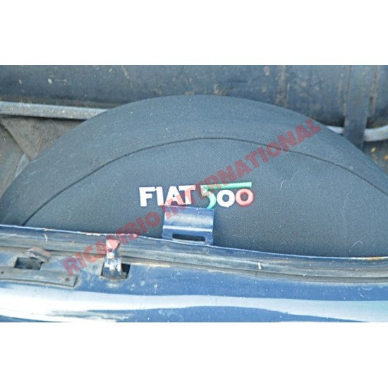 Royal Blue Mohair Spare Wheel Cover- Classic Fiat 500 - Classic Fiat 500 Parts & Spares
