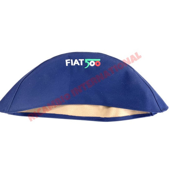 Royal Blue Mohair Spare Wheel Cover- Classic Fiat 500 - Classic Fiat 500 Parts & Spares