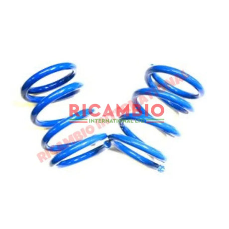 Royal Blue Rear Lowered Coil Spring Kit (185mm) - Classic Fiat 500 - Suspension