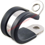 Rubber Lined Stainless Steel P Clip - Fuel System