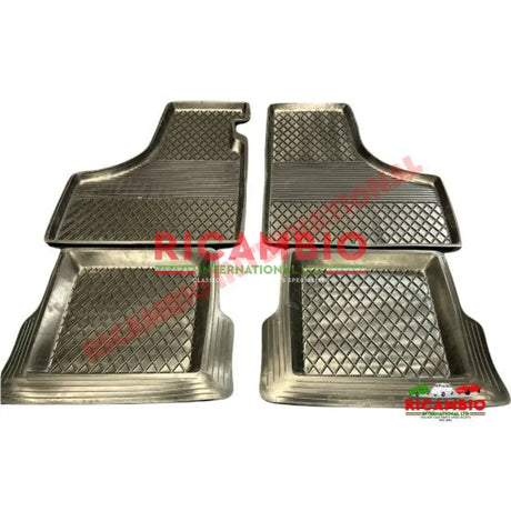 Rubber Mat Set 4 piece (LHD) - Classic Fiat 500,126 - Rubber Mats