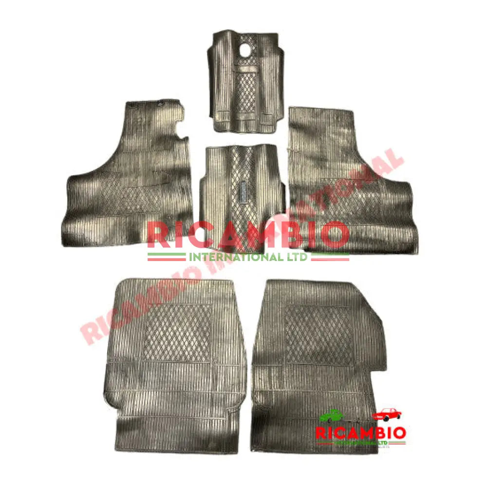 Rubber Mat Set (6 piece) - Fiat 600 - Interior Parts
