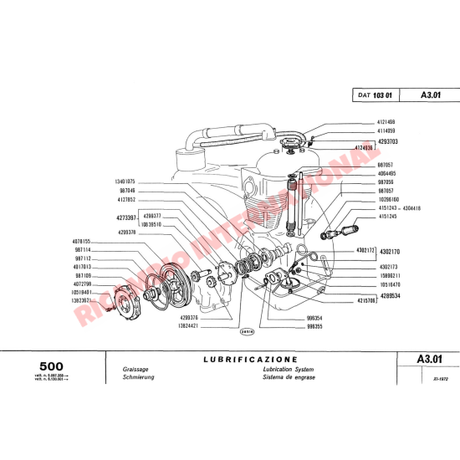 Second Hand Oil Thrower - Classic Fiat 500,126 - Mechanical & Engine Parts
