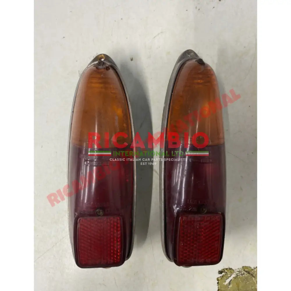 Second Hand Pair of Original (Left and Right) Rear Lamps - Classic Fiat 500 - Lights