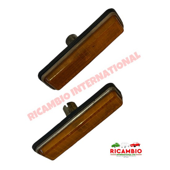 Second Hand Pair of Repeater Lamp & Seal - Lancia Beta,Delta,Thema - Lights - Lamps and Lenses
