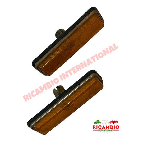 Second Hand Pair of Repeater Lamp & Seal - Lancia Beta,Delta,Thema - Lights - Lamps and Lenses