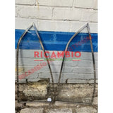Second Hand Rear Side Frame & Glass Kit - Fiat 850 - Fiat 850 Window - Seals & Trim