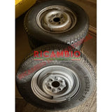 Second Hand Set of 4 Original Steel Wheels & Tyres - Fiat 850 - Fiat 850 Wheels - Tyres - Tubes and Associated Parts