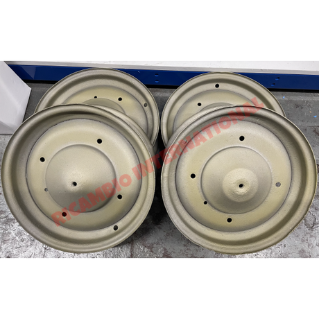Second Hand Set of FOUR Steel Road Wheel - Classic Fiat 500 - Wheels And Tyres