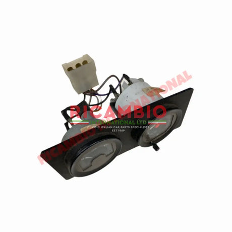 Second Hand VEGLIA BORLETTI Oil Pressure Gauge & Clock Assembly - Classic Fiat 500,126,600,850 - Modifications