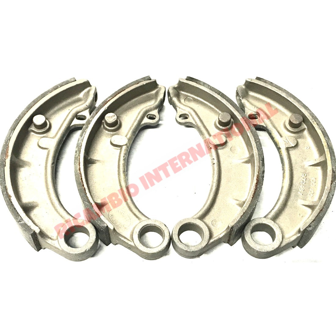 Set Aluminium Front Brake Shoes (4) - Fiat 600 Series 1 - Brake Parts and Components